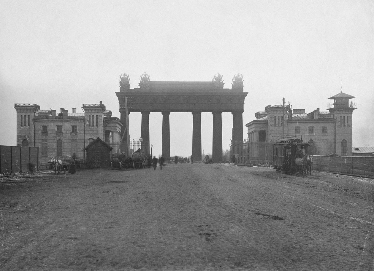 The Moscow Triumphal Gate in St. Petersburg, 1890s by Karl Karlovich Bulla