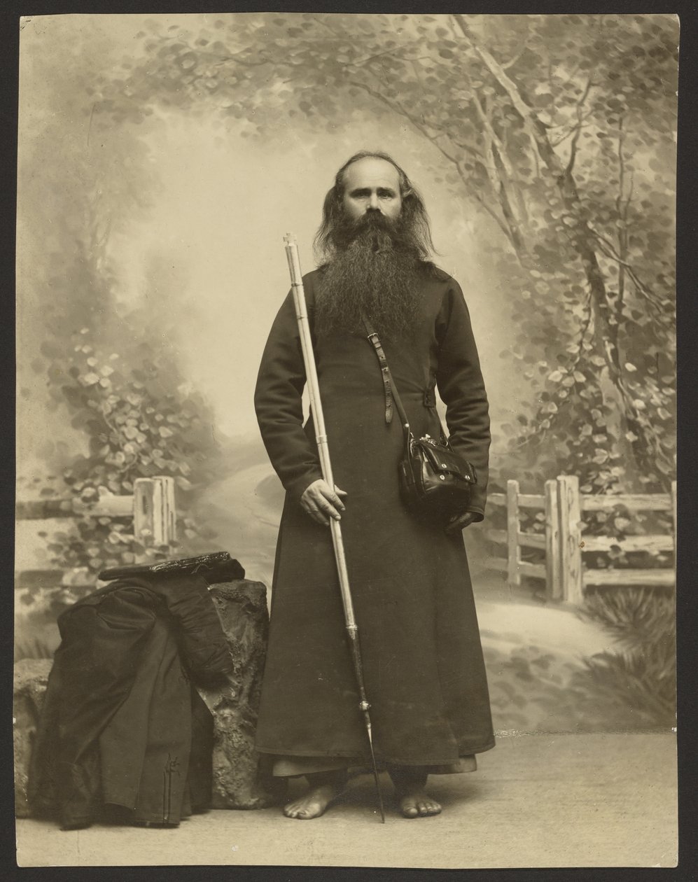 A Barefoot Holy Wanderer, Vasilii by Karl Karlovitz Bulla