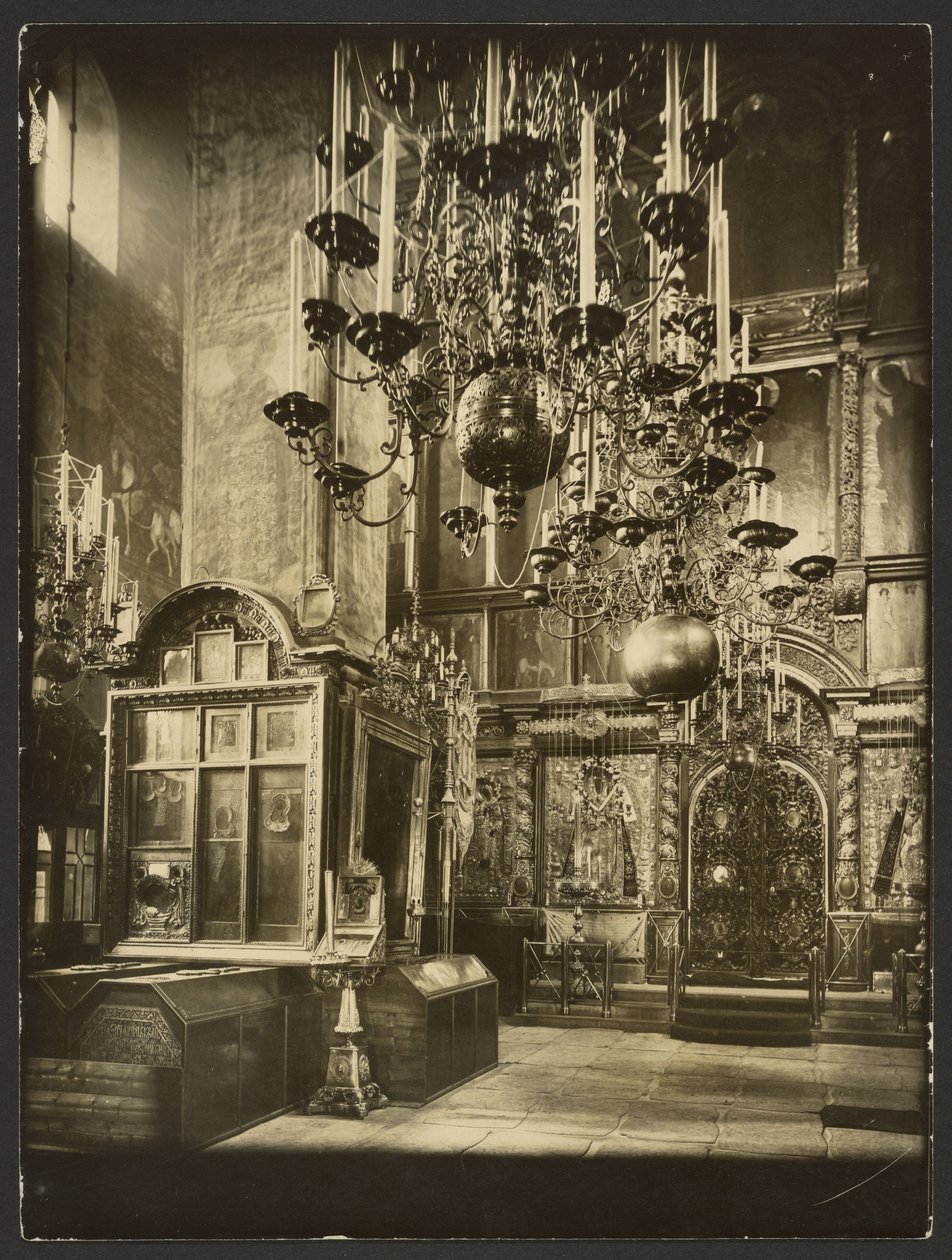 The Kremlin: Interior View of the Cathedral of the Archangel, Built in 1333 by Karl Karlovitz Bulla