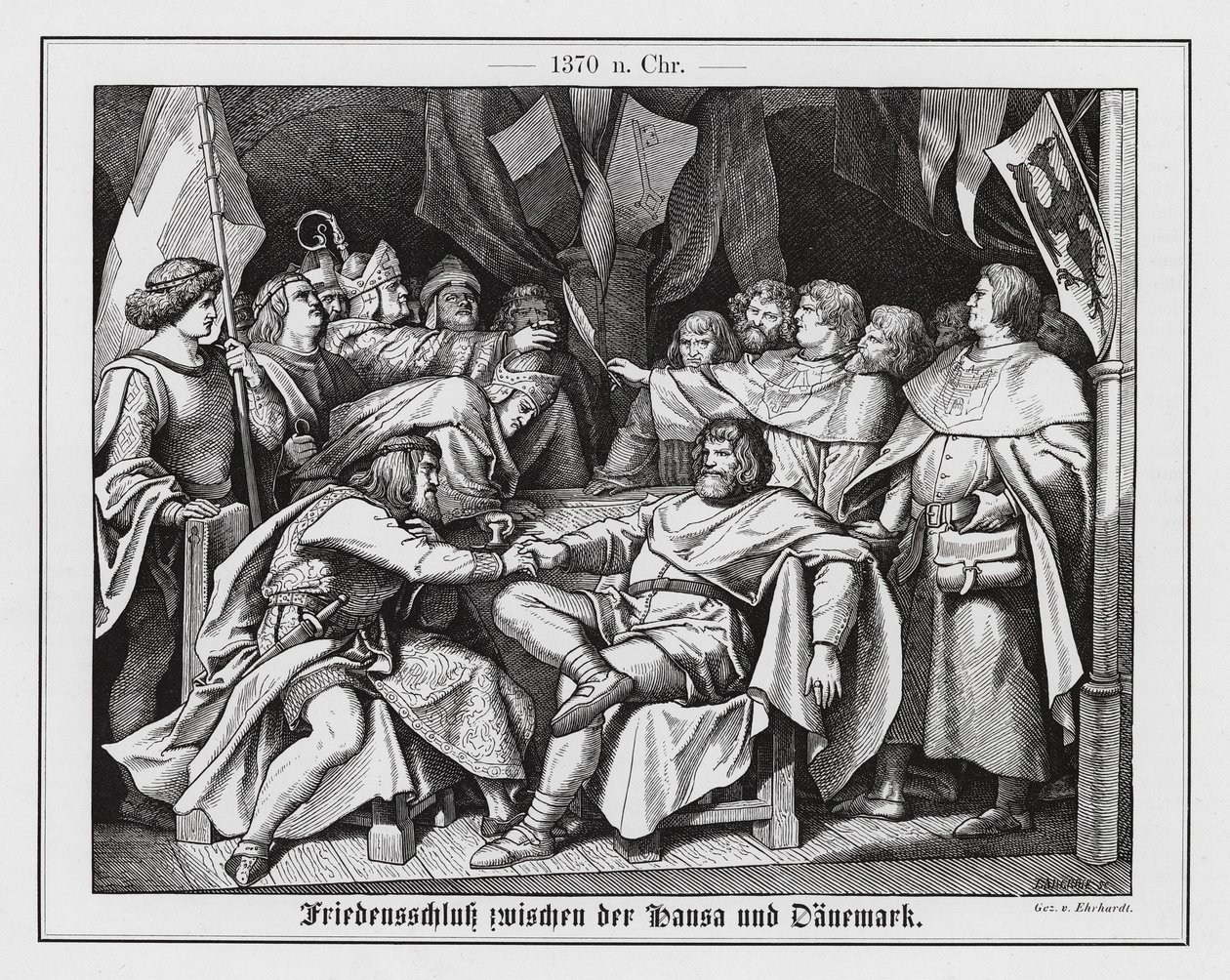 Peace agreement between the Hanseatic League and Denmark by Karl Ludwig Adolf Ehrhardt