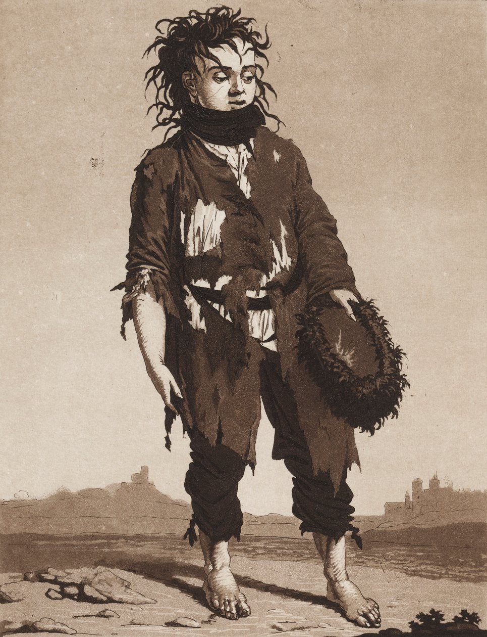 The Young Beggars by Karl Ludwig Bernhard Buchhorn