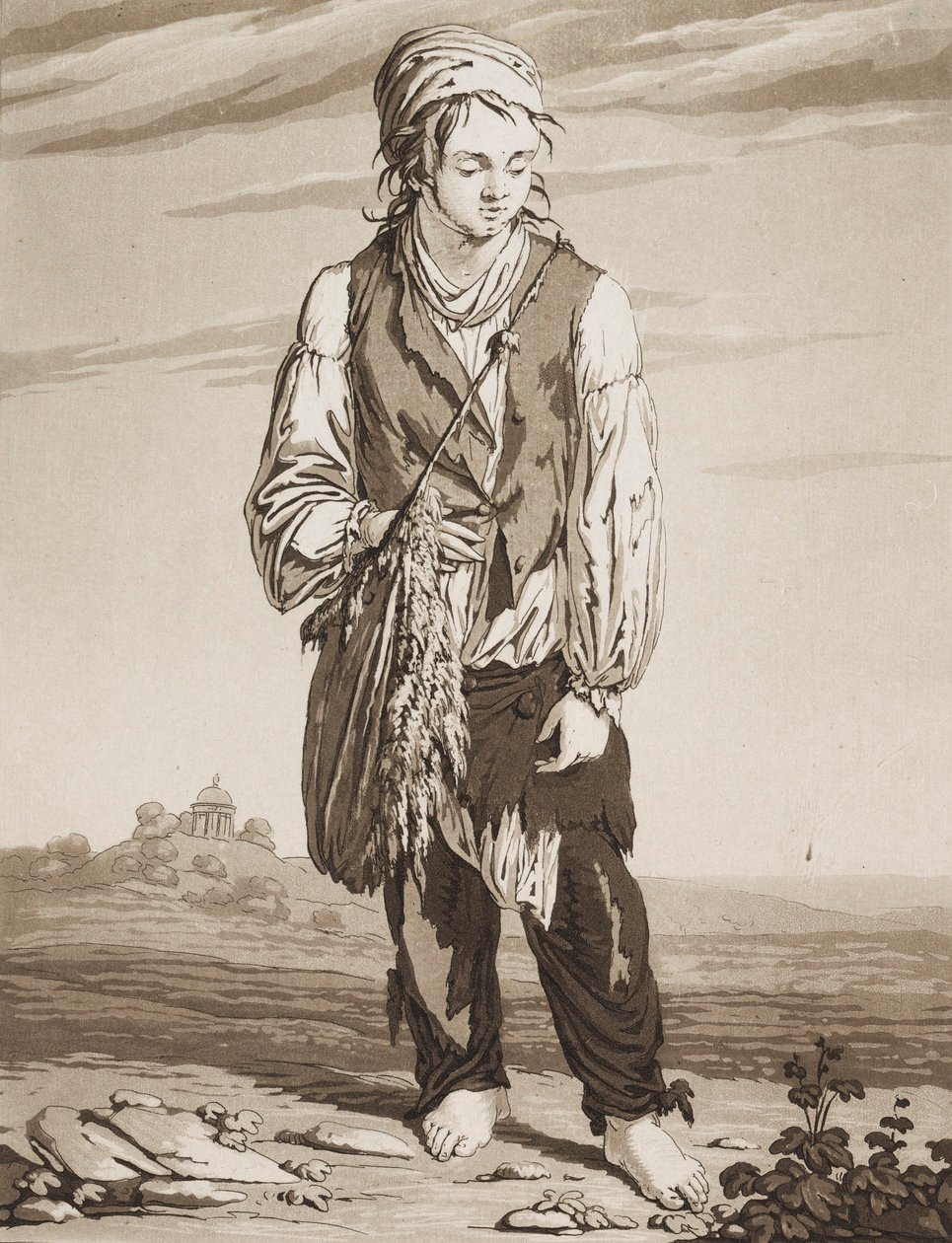 The Young Beggars by Karl Ludwig Bernhard Buchhorn