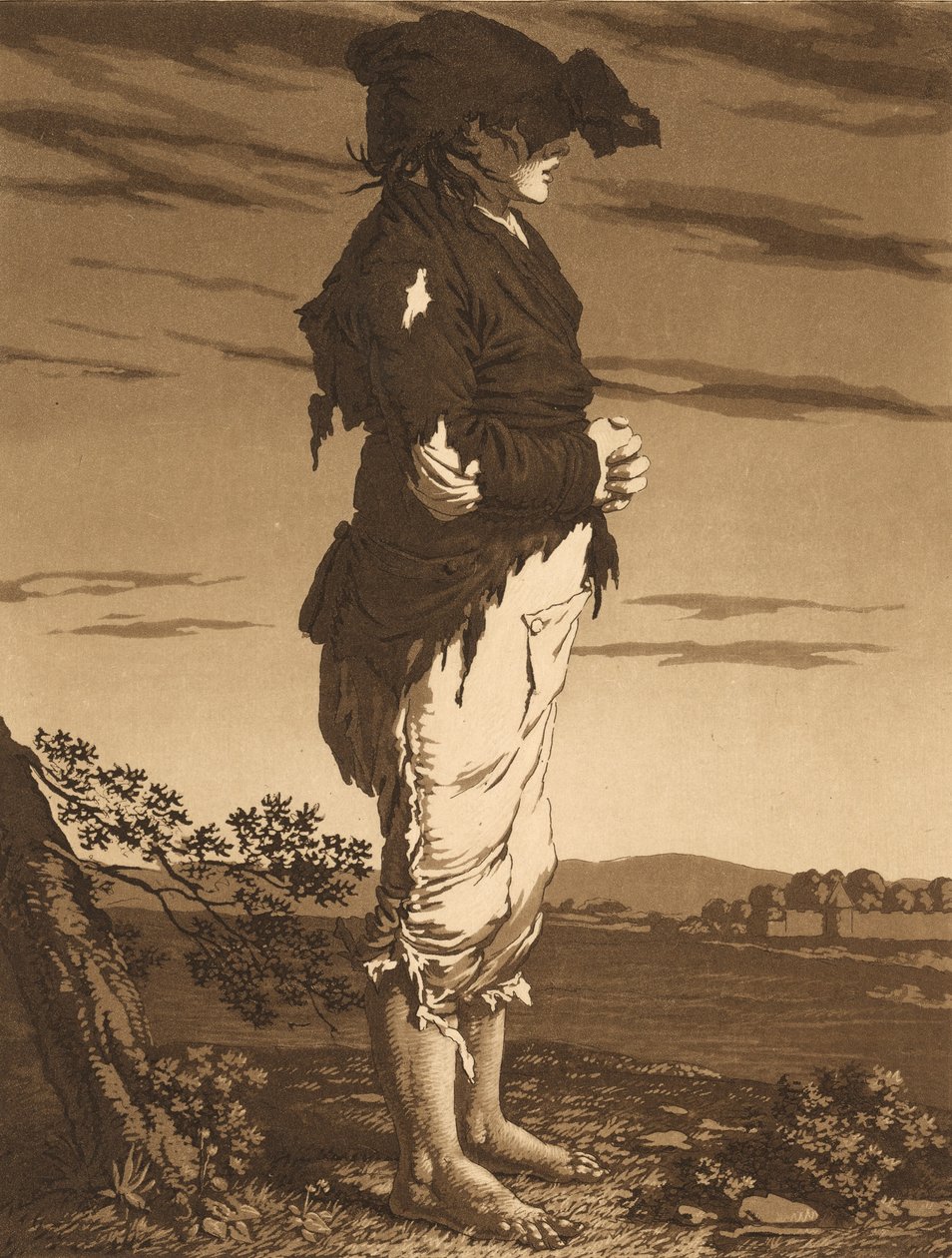 The Young Beggars, c. 1800 by Karl Ludwig Bernhard Buchhorn