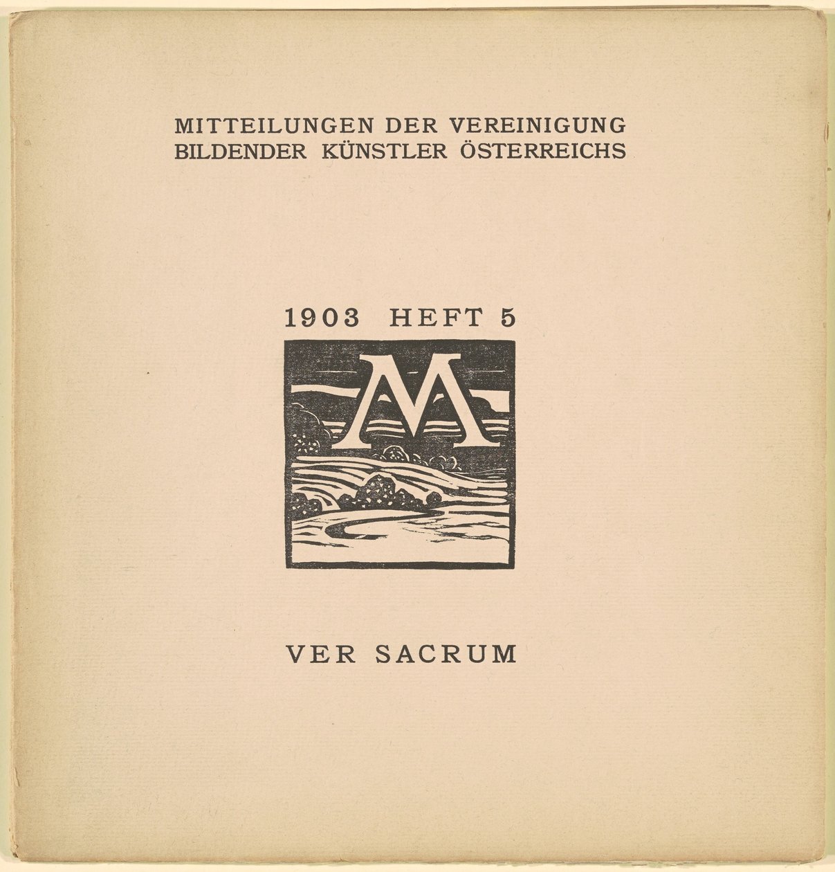 Ver Sacrum [6th year, issue 5, March 1903] by Karl Muller