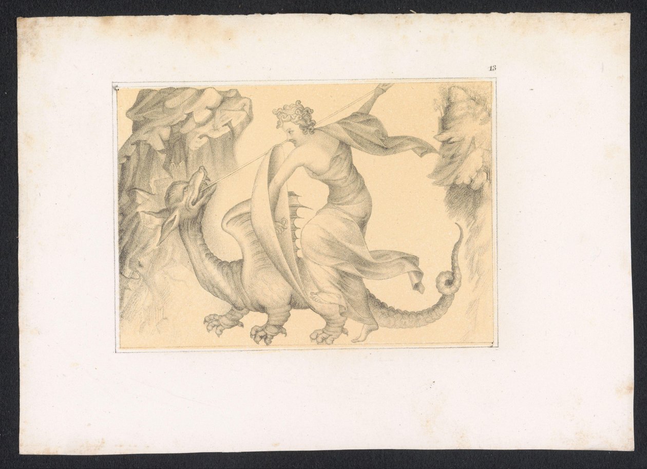 Battle Between Dragon and Woman by Karl Palzow