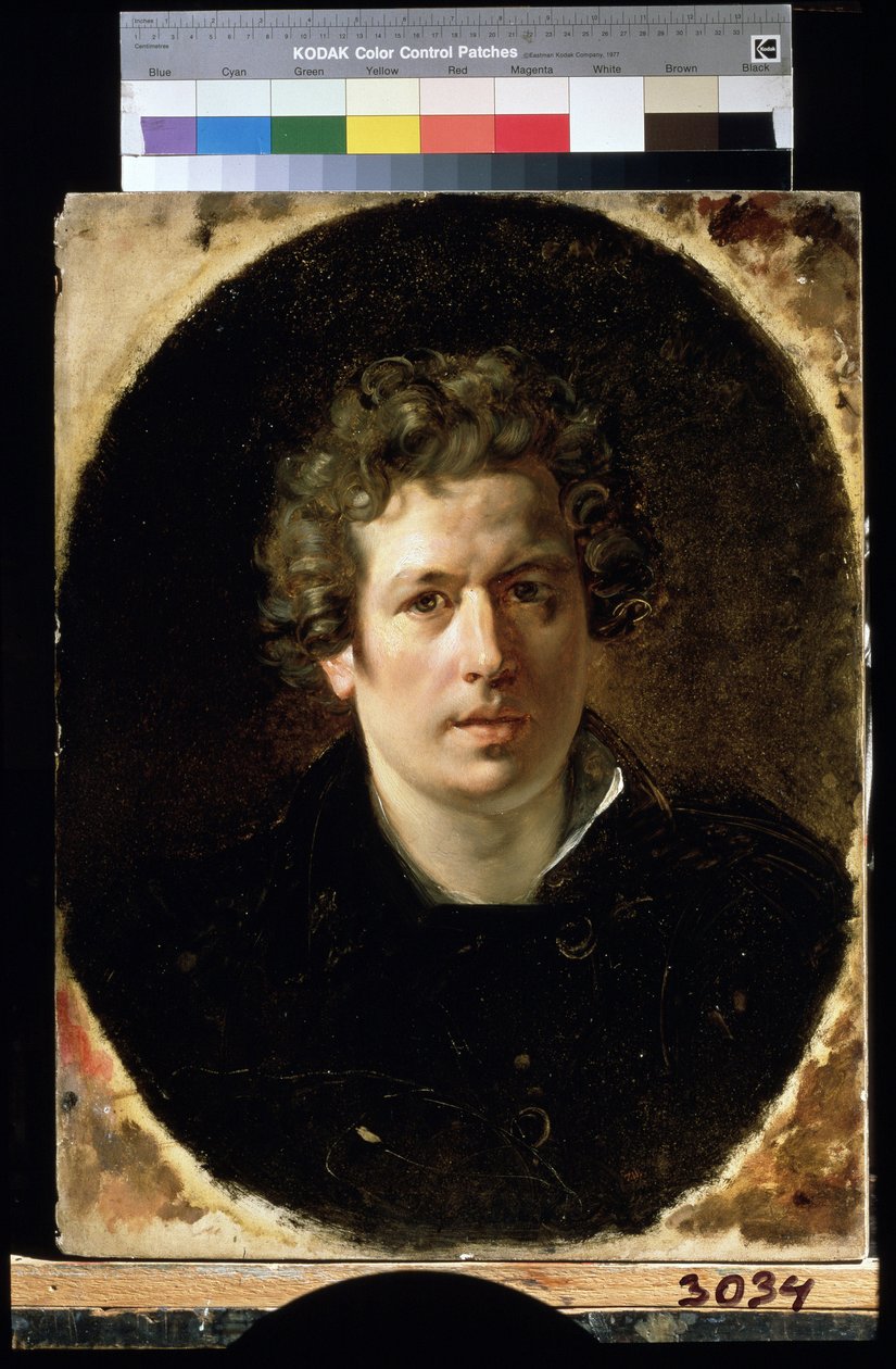 Self portrait. Painting by Karl Pavlovich Briullov (1799-1852) circa 1833 State Russian Museum, Saint Petersburg by Karl Pavlovich Bryullov