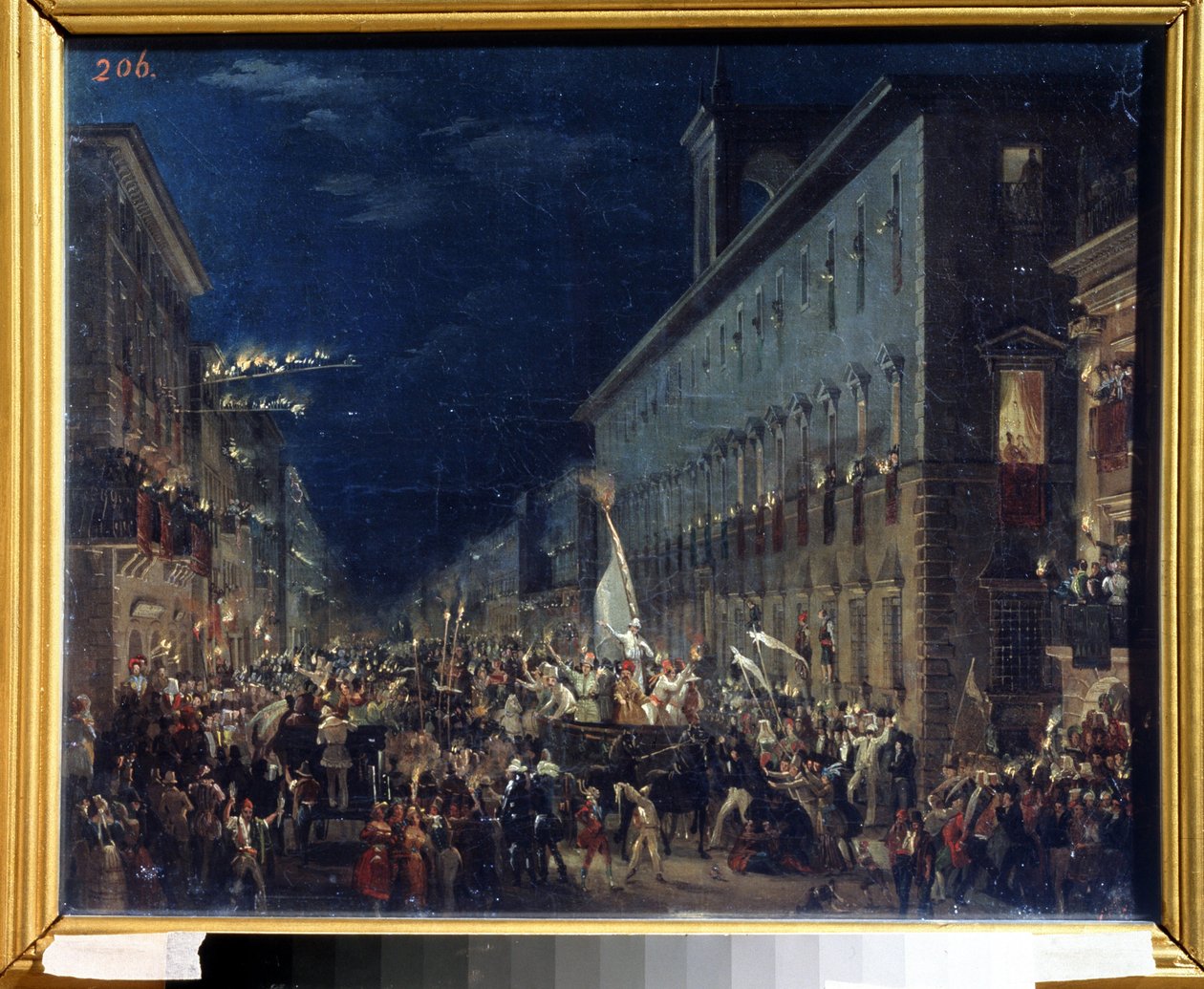 Political manifestation in Rome by Karl Pavlovich Bryullov