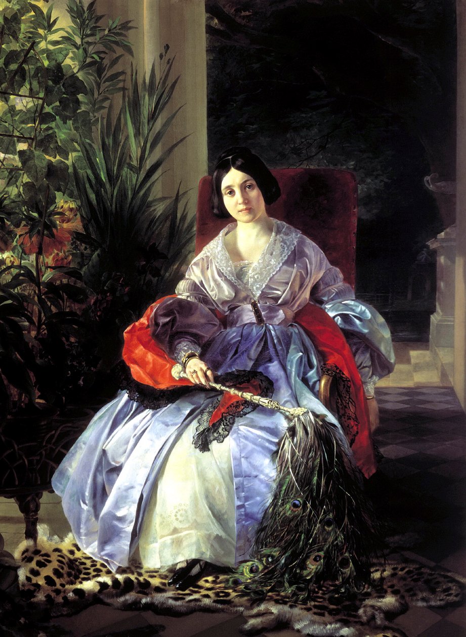 Portrait of Princess Elizaveta Pavlovna Saltykova by Karl Pavlovich Bryullov