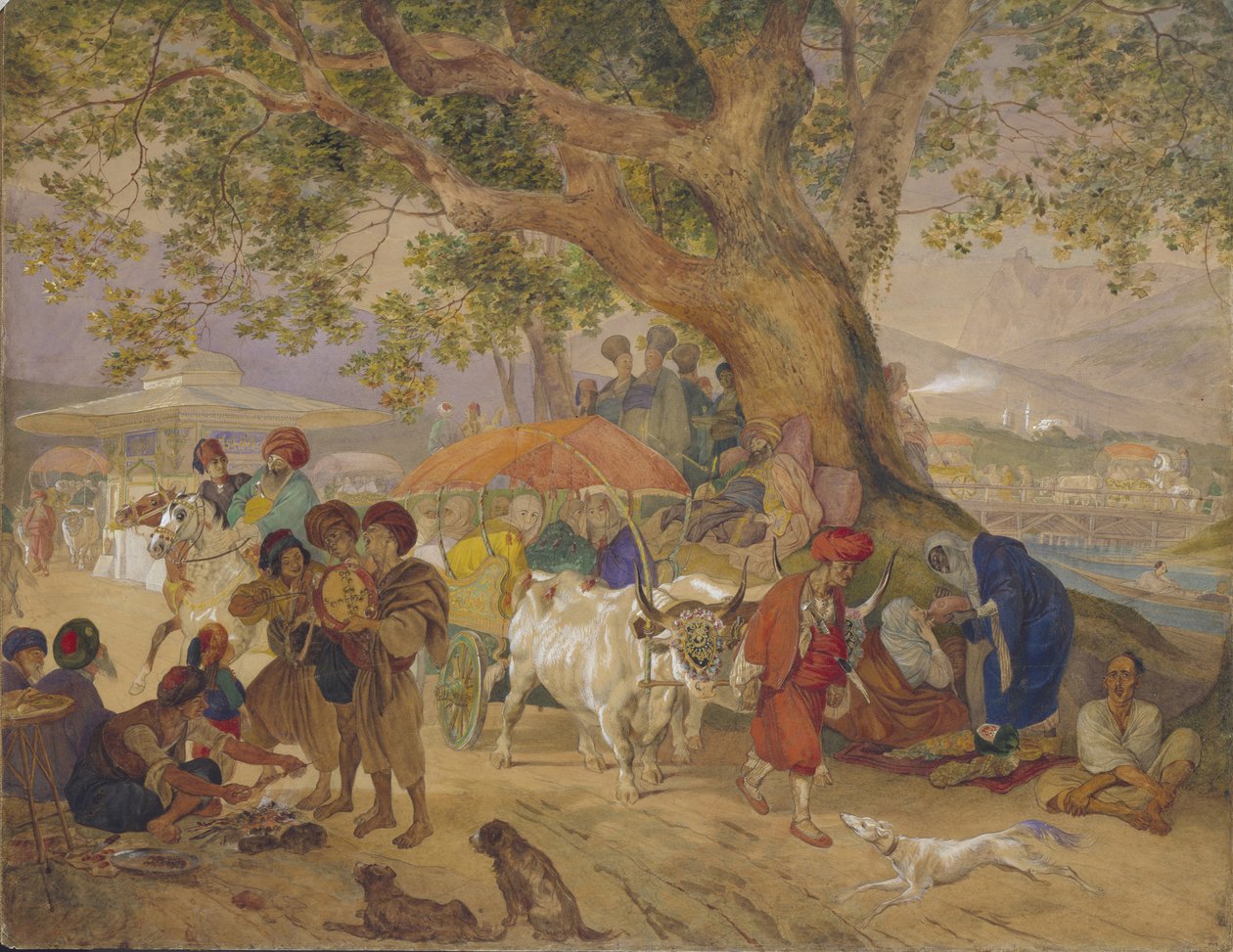 Sweet Water Springs near Constantinople by Karl Pavlovich Bryullov