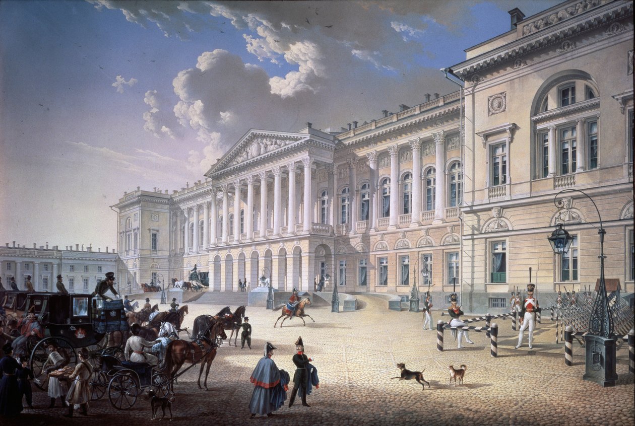The Old Michael Palace in Saint Petersburg, 1832 by Karl Petrovich Beggrov
