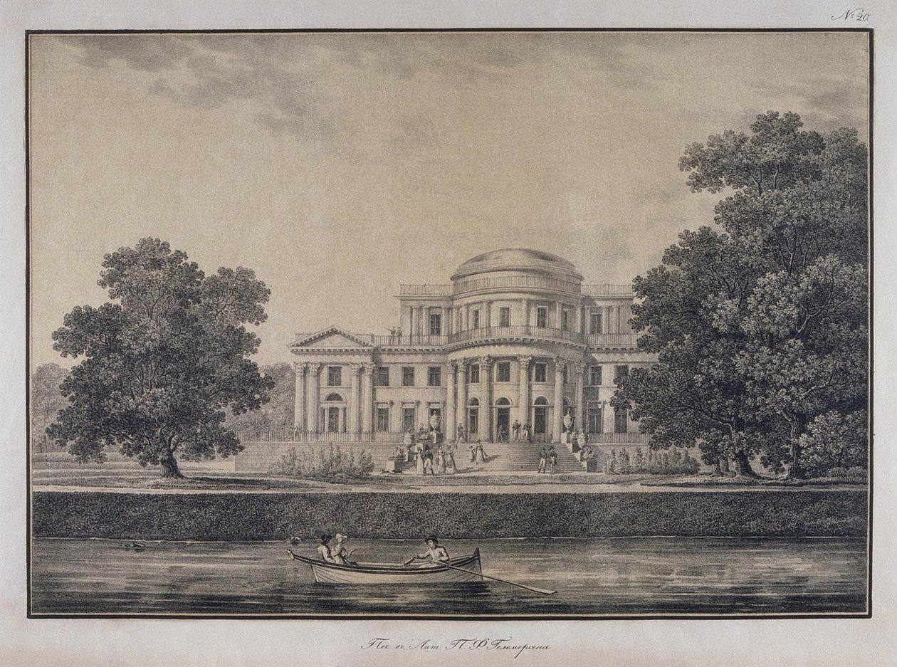 The Yelagin Palace in Saint Petersburg by Karl Petrovich Beggrov