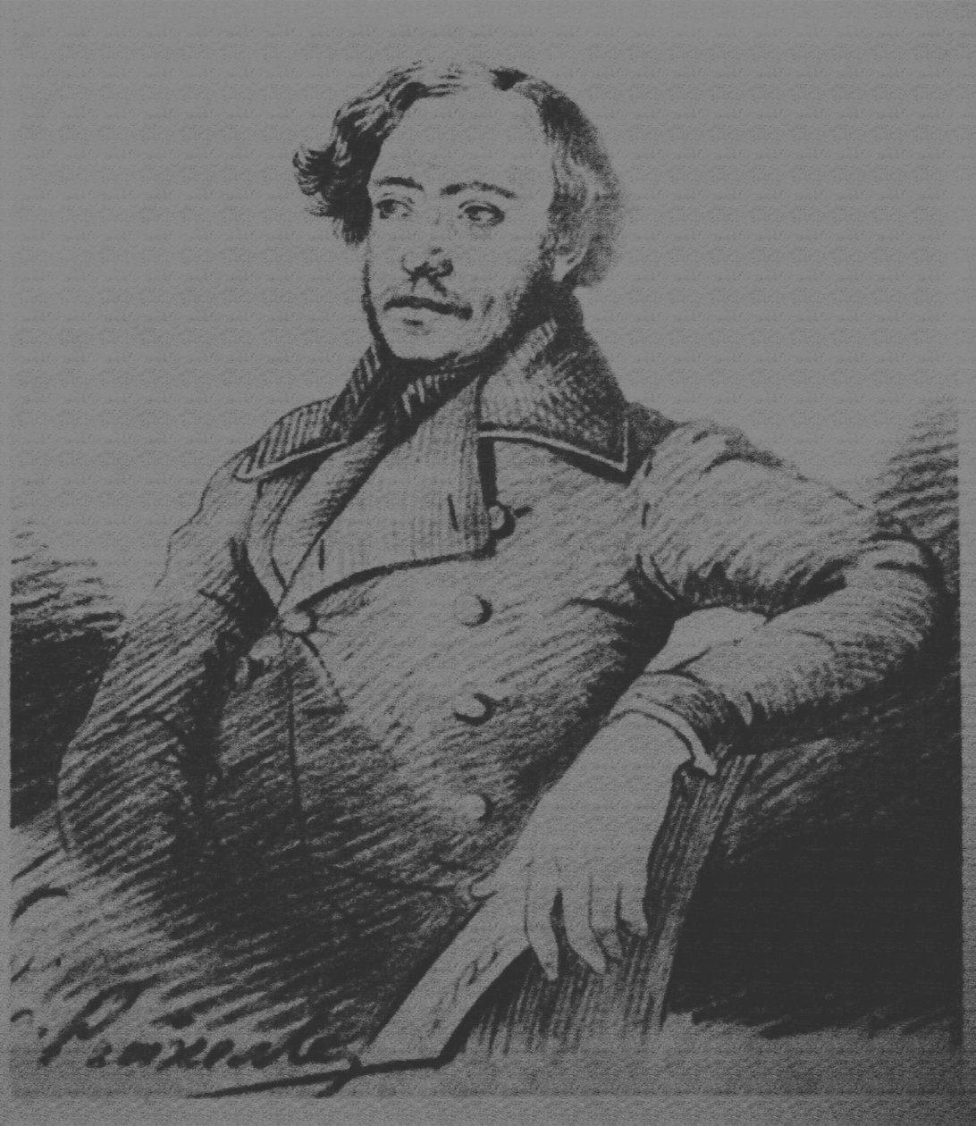 Nikolay Platonovich Ogarev by Karl Reichel