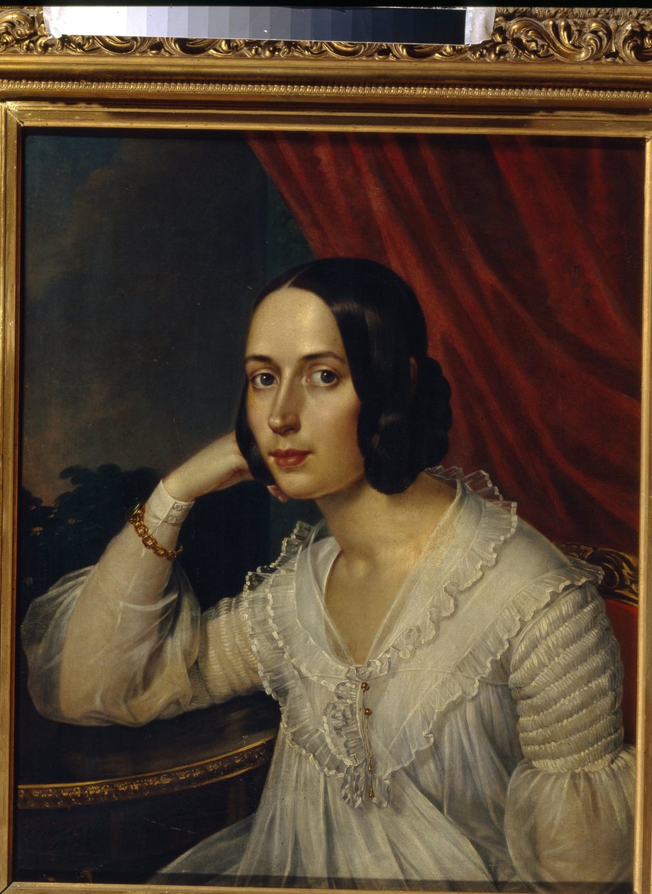 Portrait of N. A. Tuchkova Ogareva by Karl Reichel
