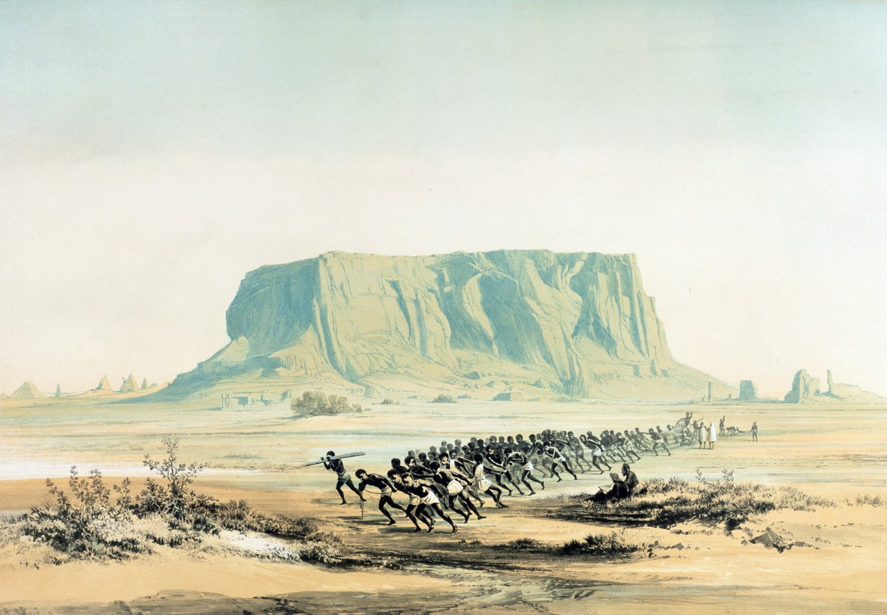View of Mount Barkal by Karl Richard Lepsius
