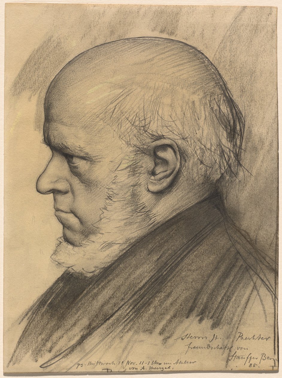 Adolph Menzel by Karl Stauffer-Bern
