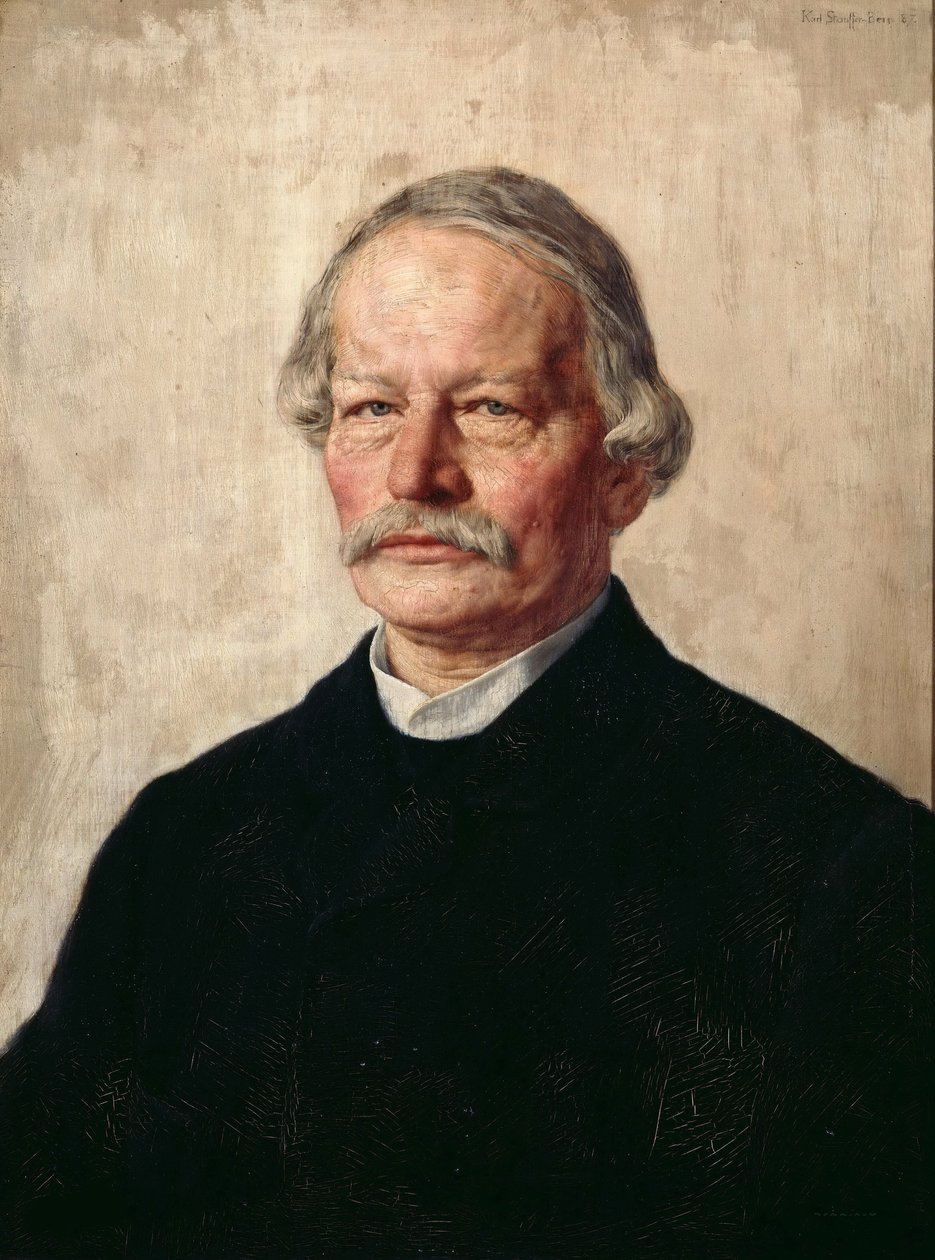 Portrait of Gustav Freytag, 1816-1895, 1886-1887 by Karl Stauffer Bern