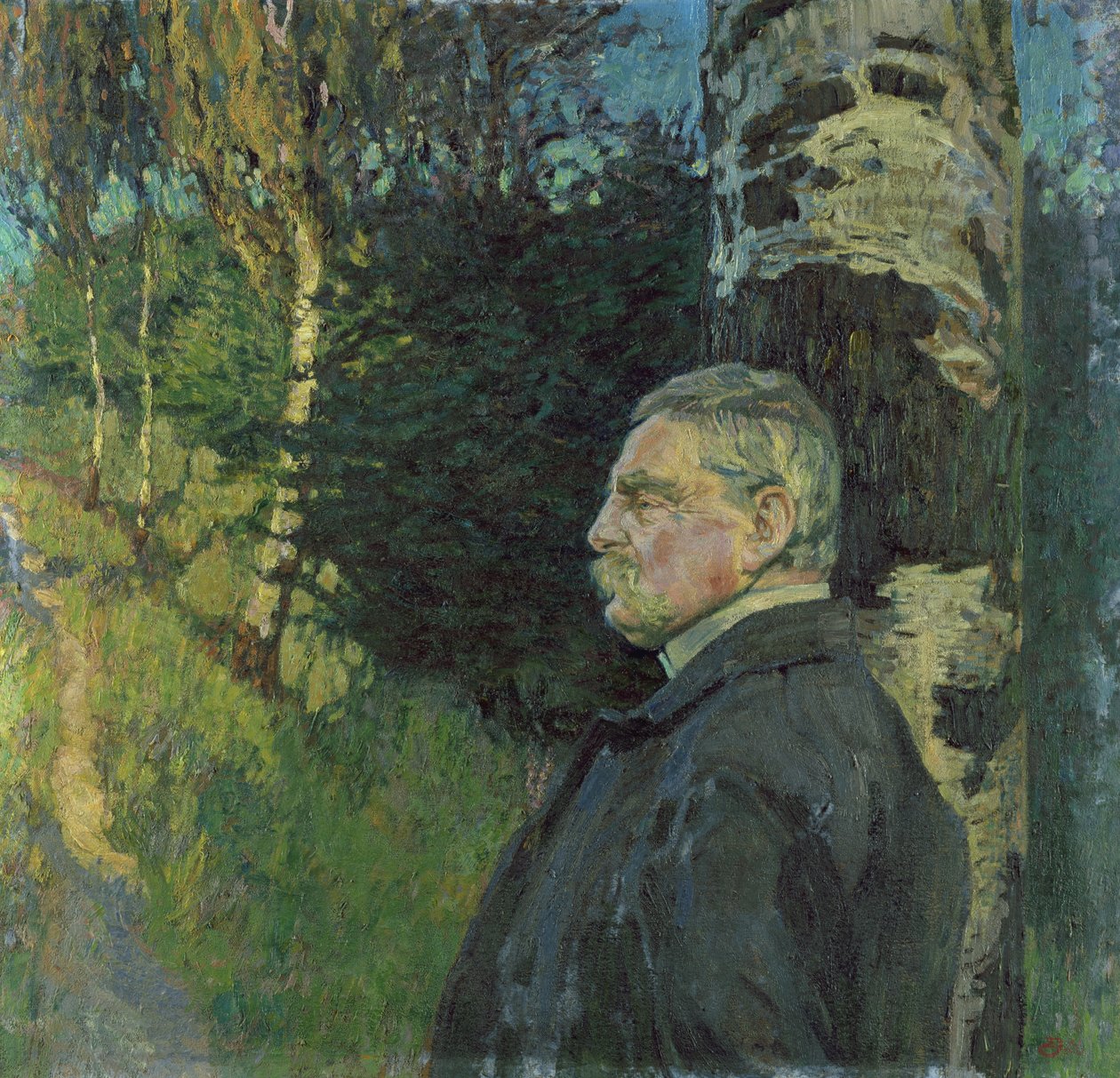 Portrait of Detlef von Liliencron (1844-1909) 1906 by Karl Wilhelm Arthur Illies