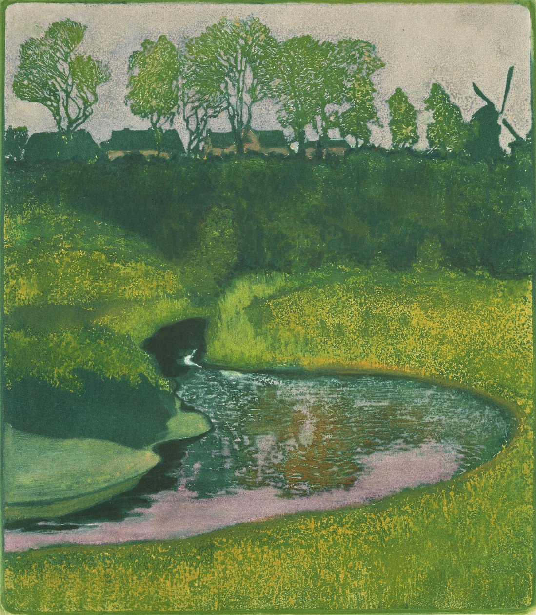 The Alster Valley near Wellingsbuttel by Karl Wilhelm Arthur Illies