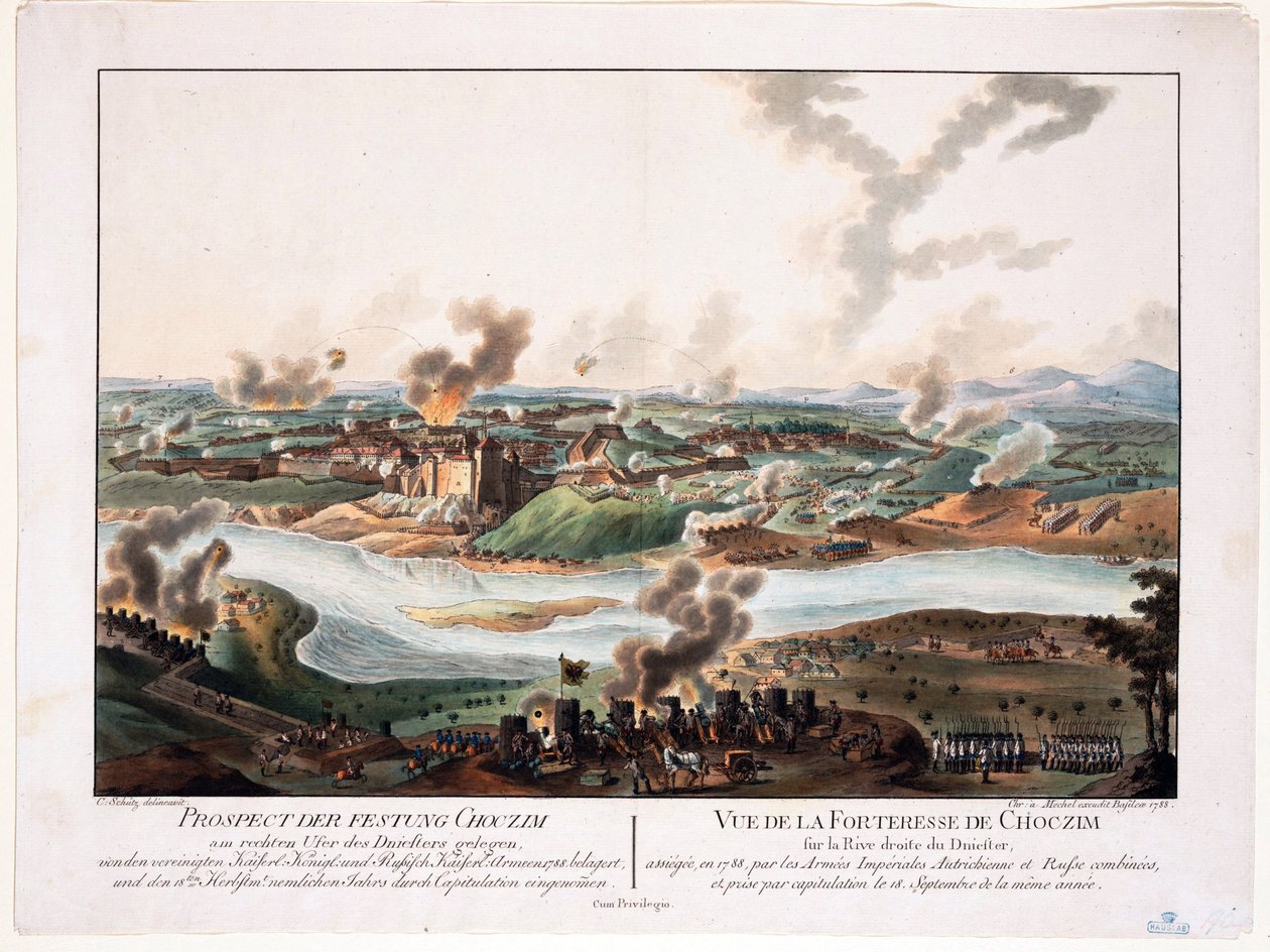 The Siege of Khotyn in 1788 by Karl von (after) Schutz