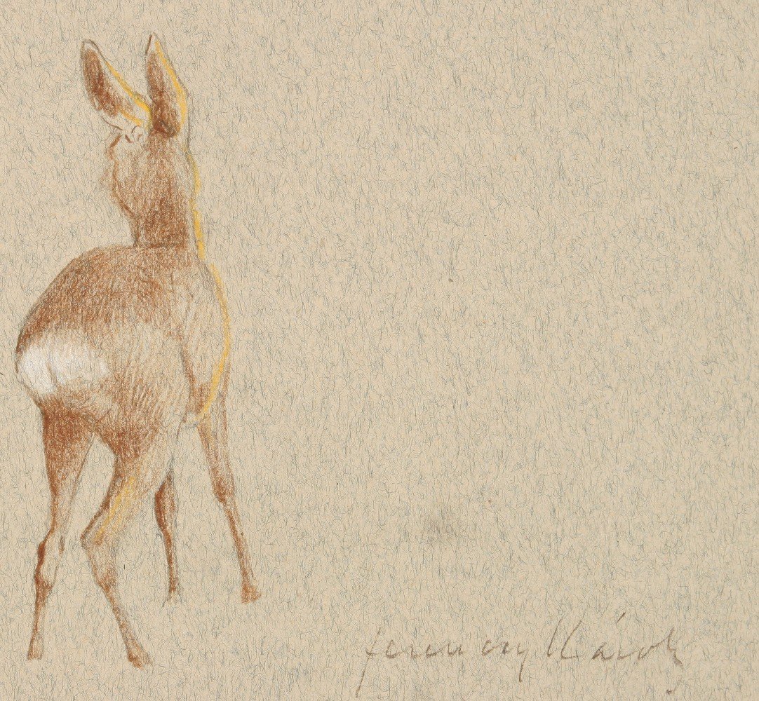 Roe Deer by Károly Ferenczy