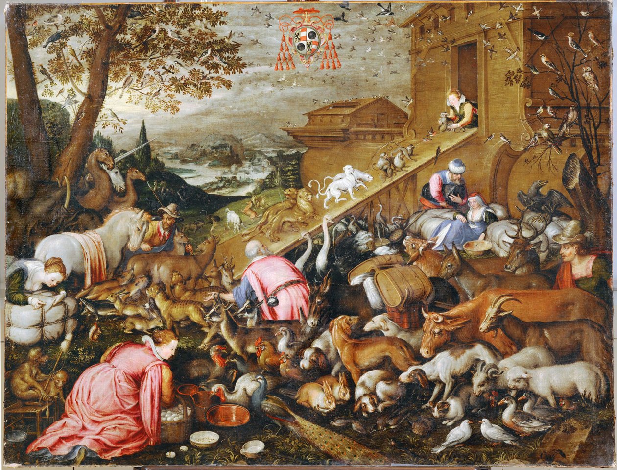 The Animals Enter the Ark by Kaspar (fl.1588-1626) Menberger