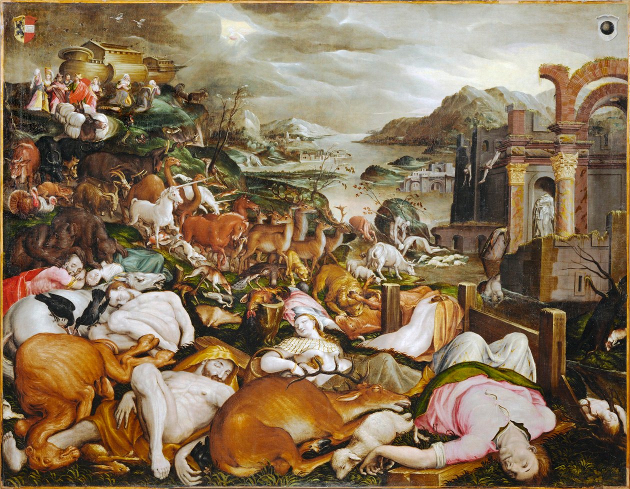 Noah, His Family and All the Animals Leaving the Ark by Kaspar the Elder Memberger
