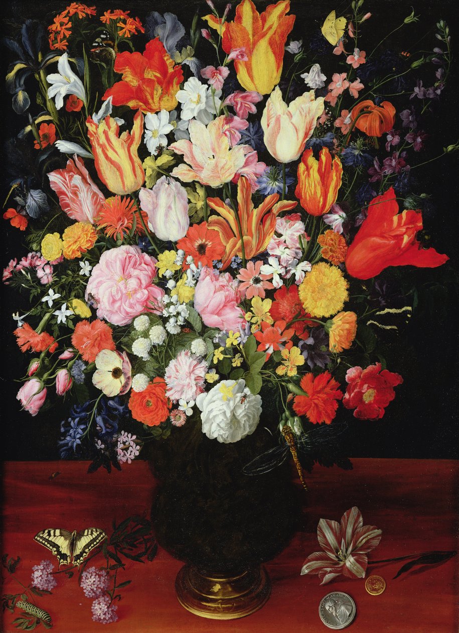 Still Life of Flowers, 1610s by Kasper or Gaspar van den Hoecke