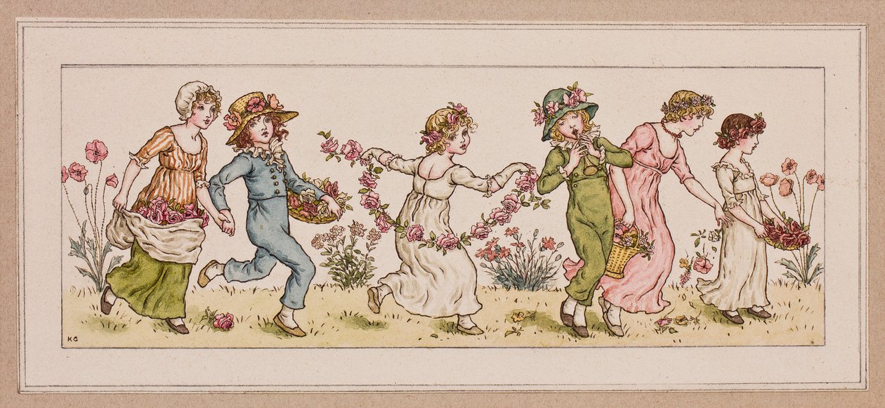 Flowers and music by Kate Greenaway
