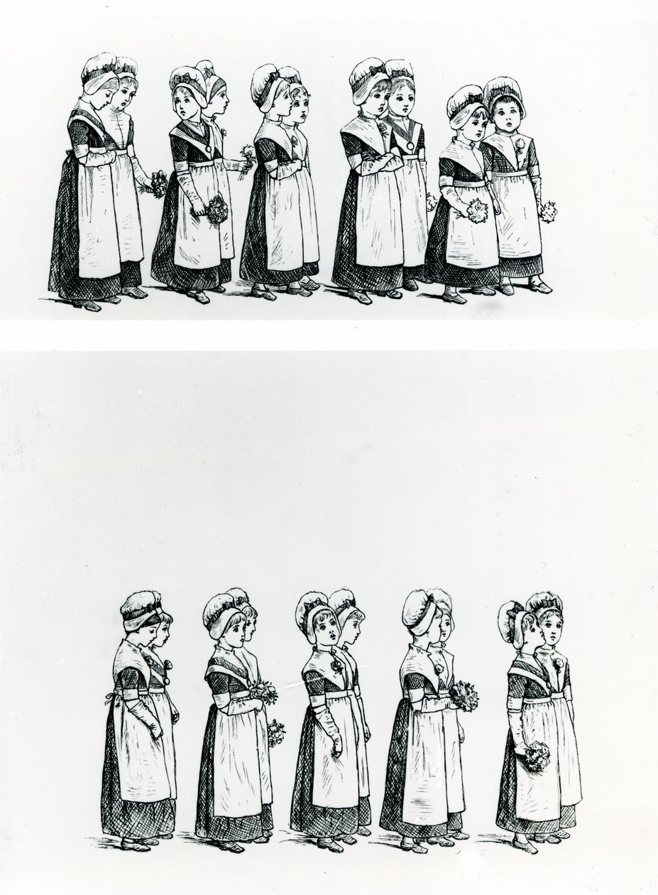 Charity children, c.1880 by Kate Greenaway