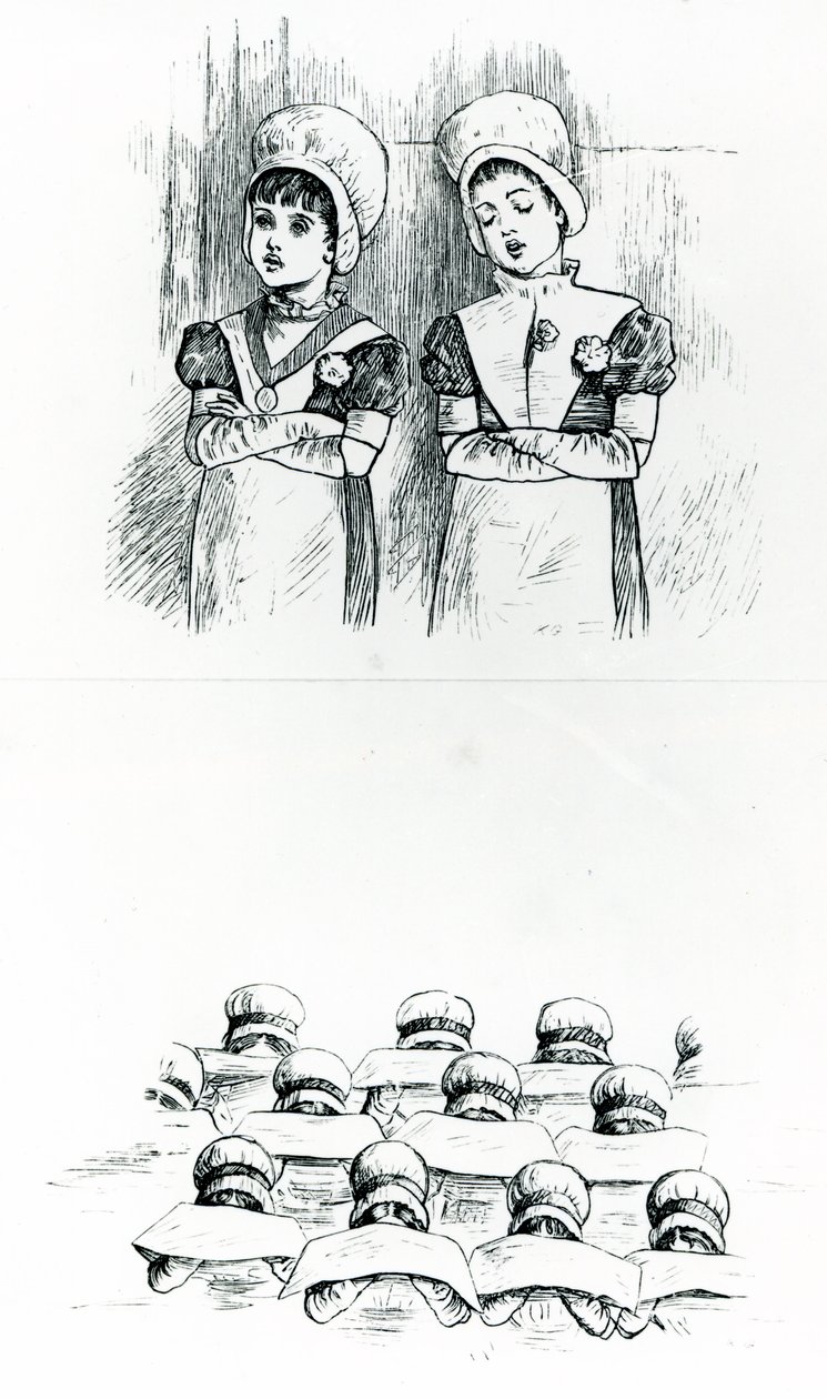 Charity children, c.1880 by Kate Greenaway