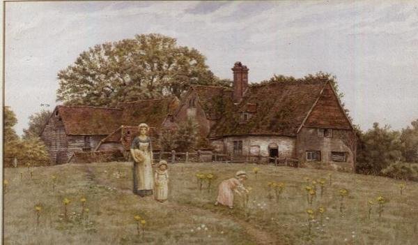 Gathering Spring Flowers by Kate Greenaway