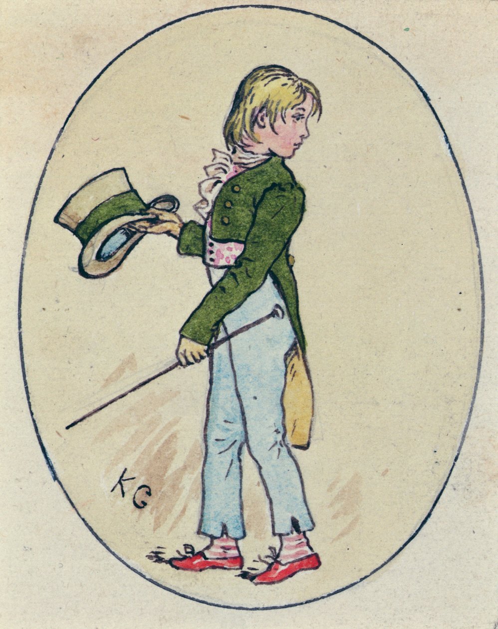Illustration for St Valentines Day, 1914 by Kate Greenaway