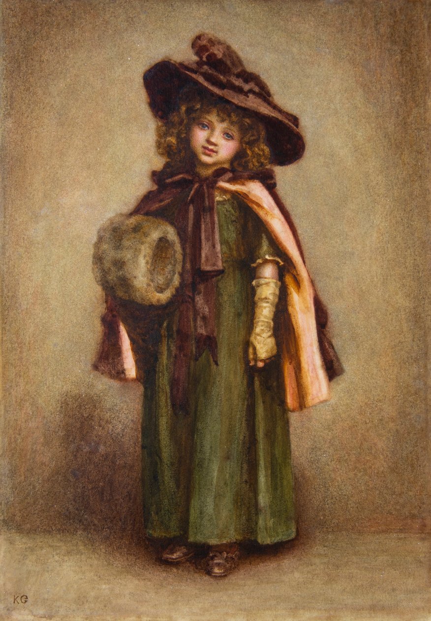 Little Girl with Muff by Kate Greenaway