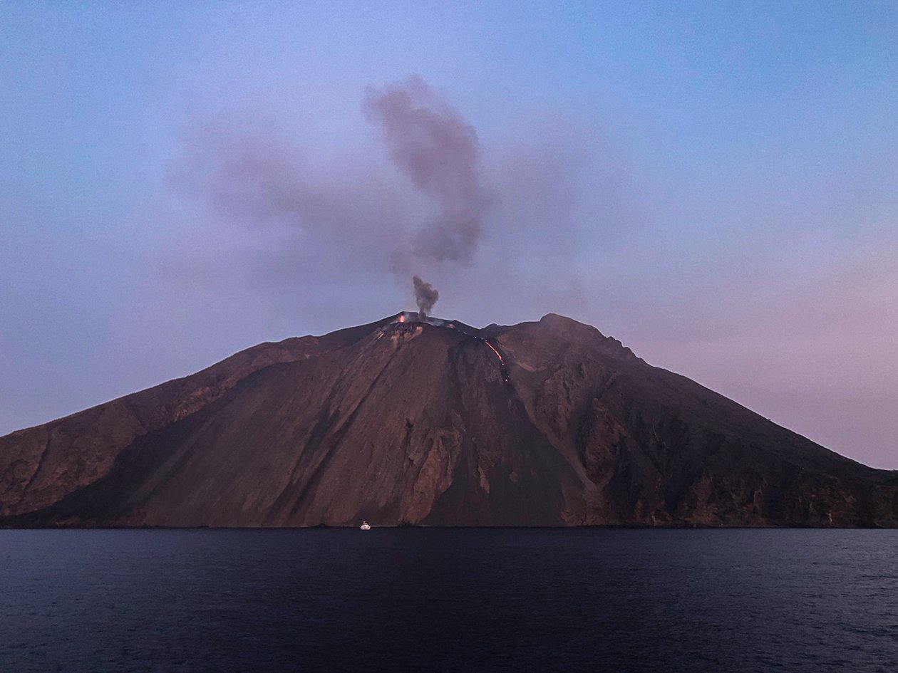 Stromboli under Guard 2019 by Katha Wood
