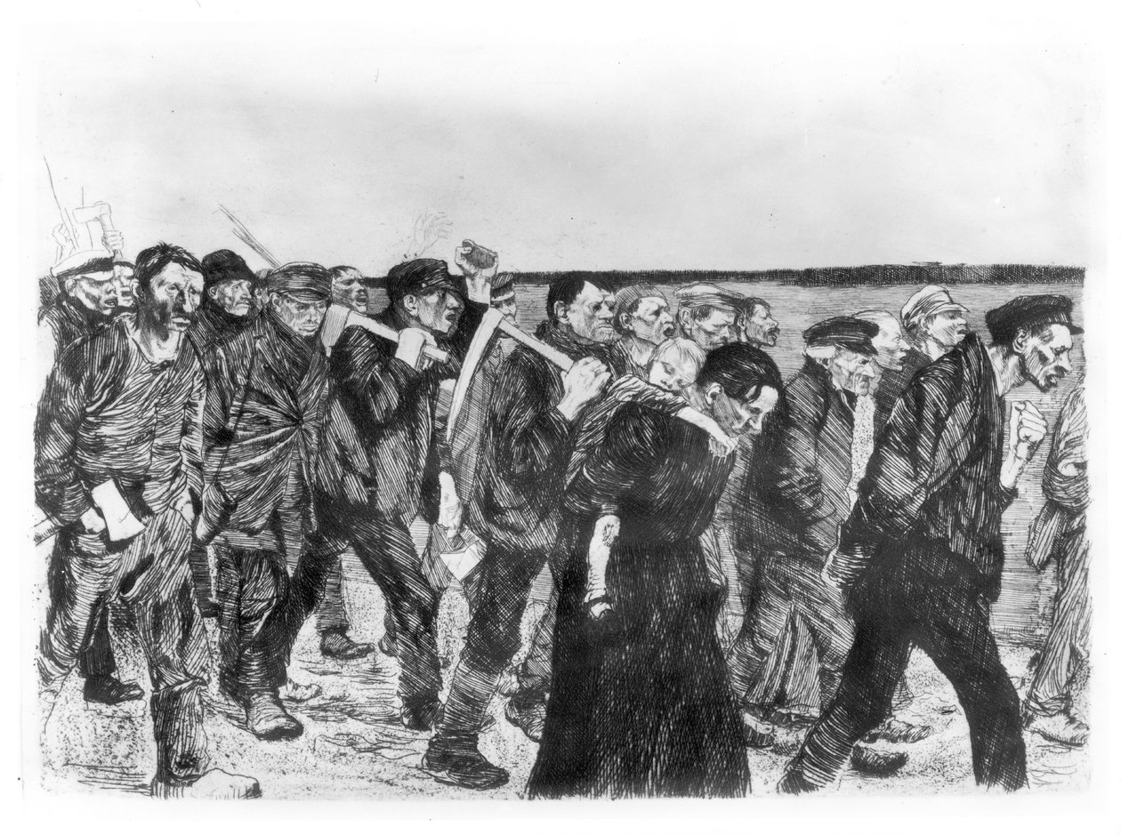 The March of the Weavers in Berlin by Käthe Kollwitz