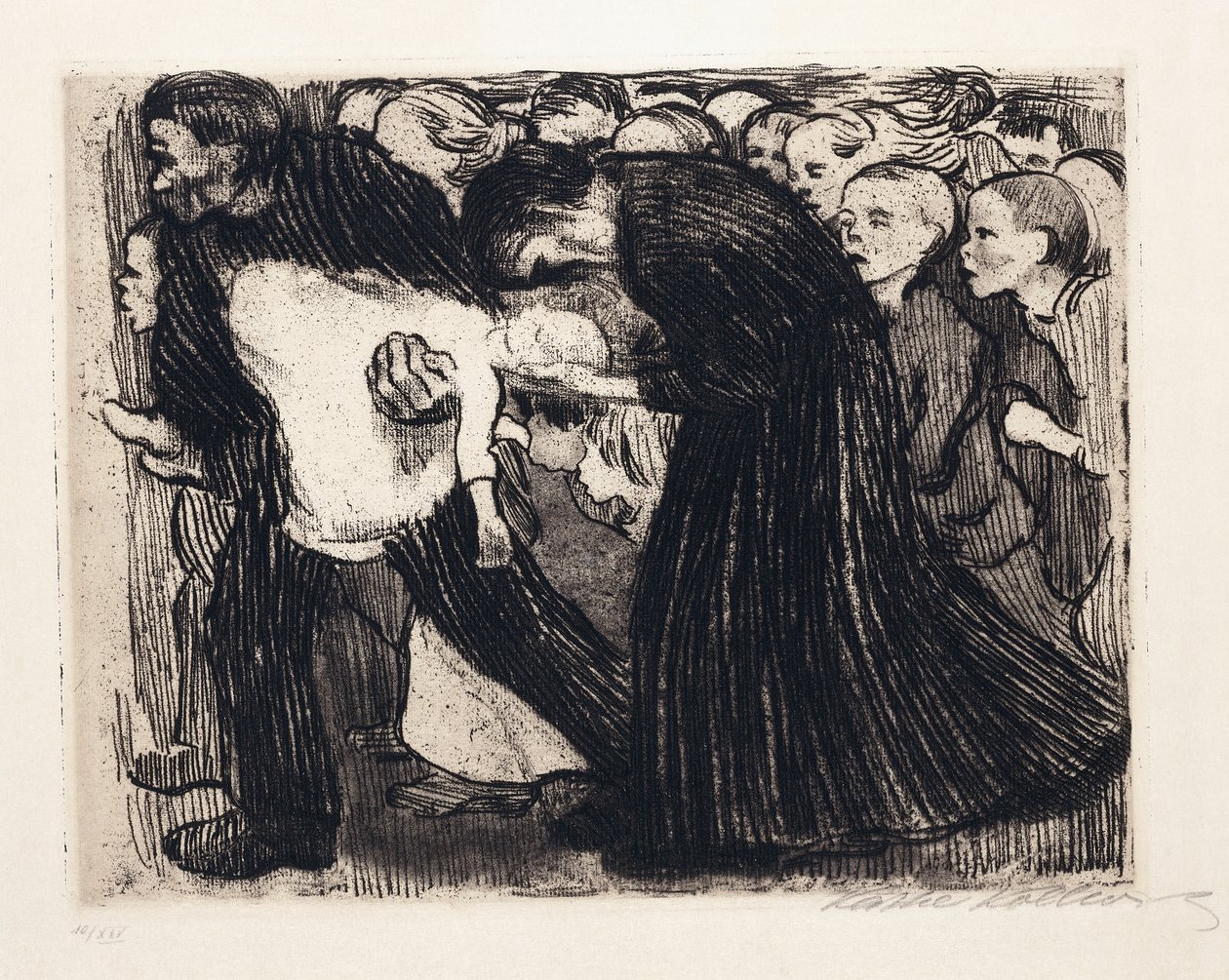 Run Over by Käthe Kollwitz