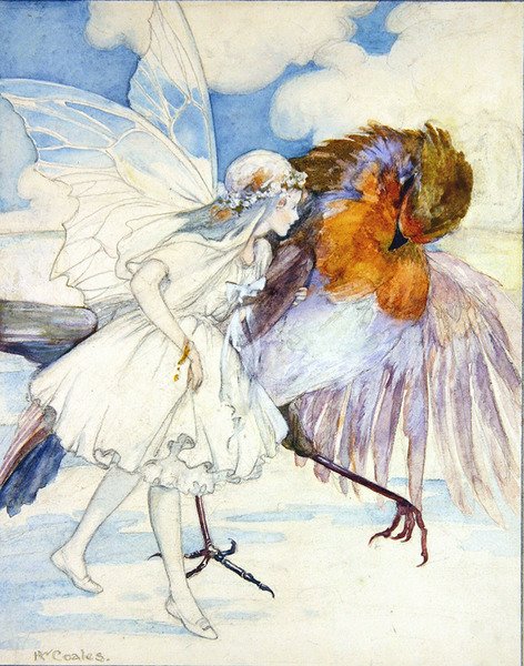 Cock Robin and the Flower Fairy by Kathleen Wallis Coales