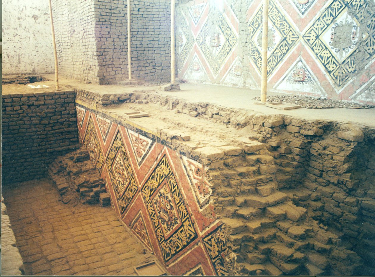 Interior of the Pyramid, Possibly a Temple Complex, Built by the Moche People, c.AD 200-500 by Katie Attenborough