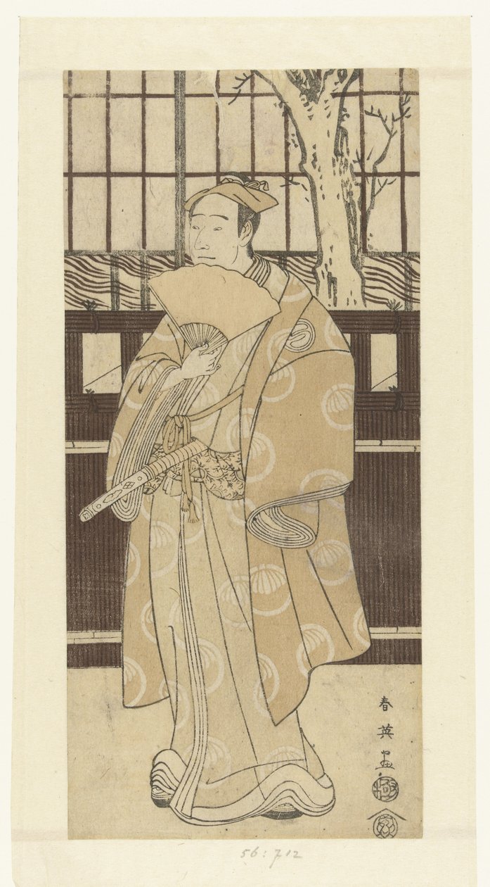 Actor Sawamura Sojuro III as Oboshi Yuranosuke by Katsukawa Shunei