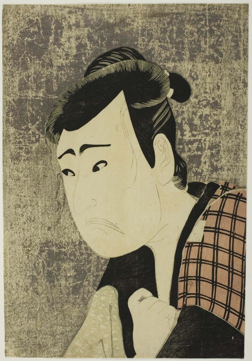 Bust Portrait of the Actor Ichikawa Yaozo III as Tanabe Bunzo in the play Hana-ayame Bunroku Soga, Performed at the Miyako Theater from the Fifth Day of the Fifth Month, 1794 by Katsukawa Shun