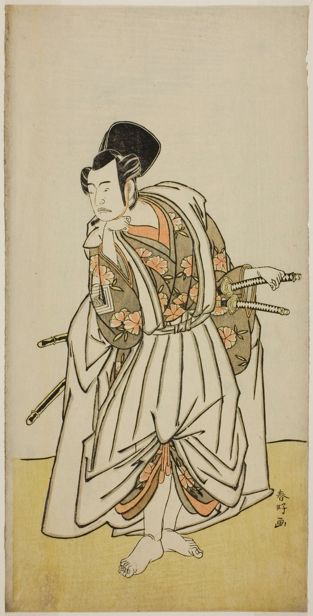 The Actor Ichikawa Yaozo II as Sakura-maru in the Play Sugawara Denju Tenarai Kagami, Performed at the Ichimura Theater in July 1776 by Katsukawa Shunkо̄