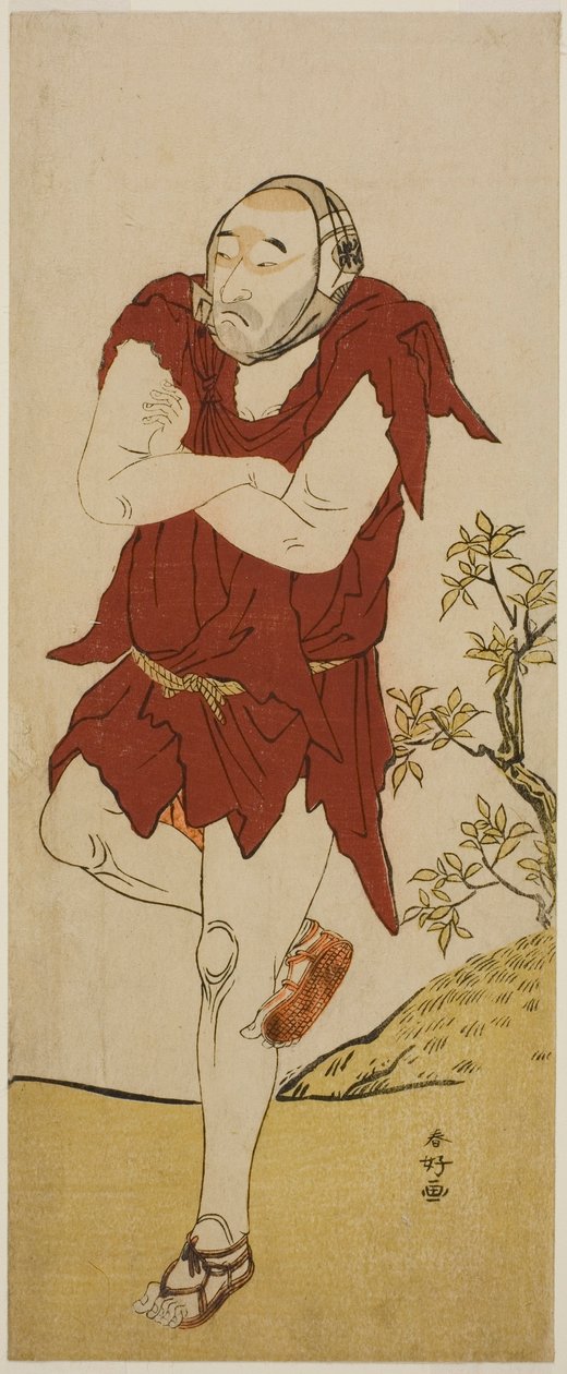 The Actor Onoe Matsusuke I as a Mendicant Monk in the Play Keisei Ide no Yamabuki, Performed at the Nakamura Theater in May 1787 by Katsukawa Shunkо̄
