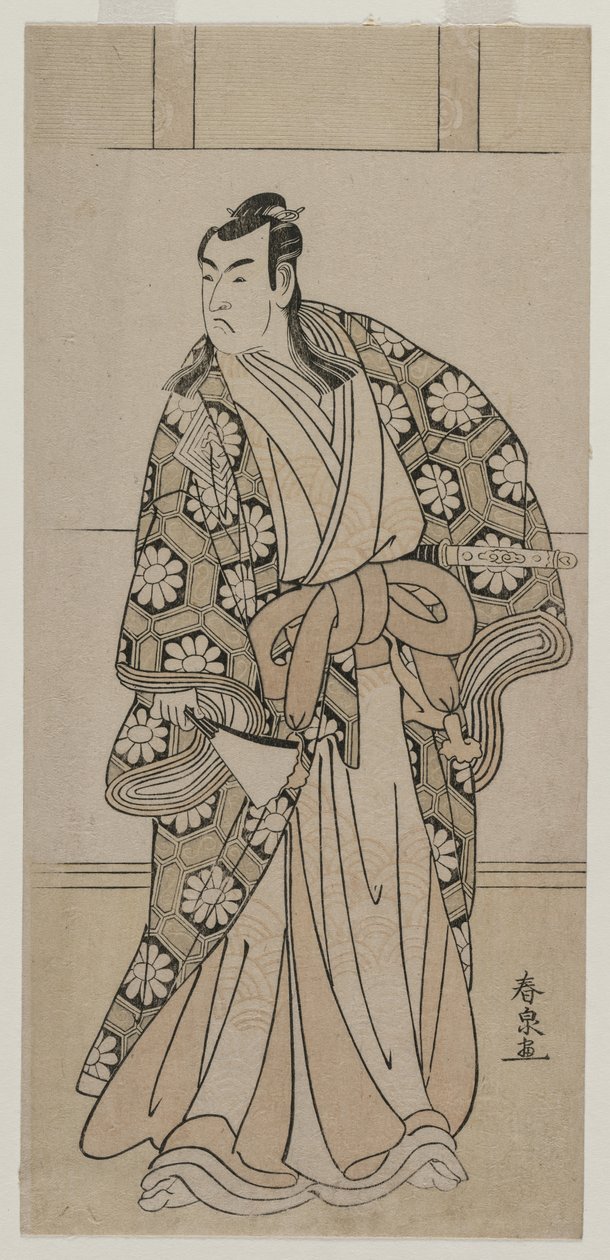 Ichikawa Monnosuke II as a Lord by Katsukawa Shunkō II