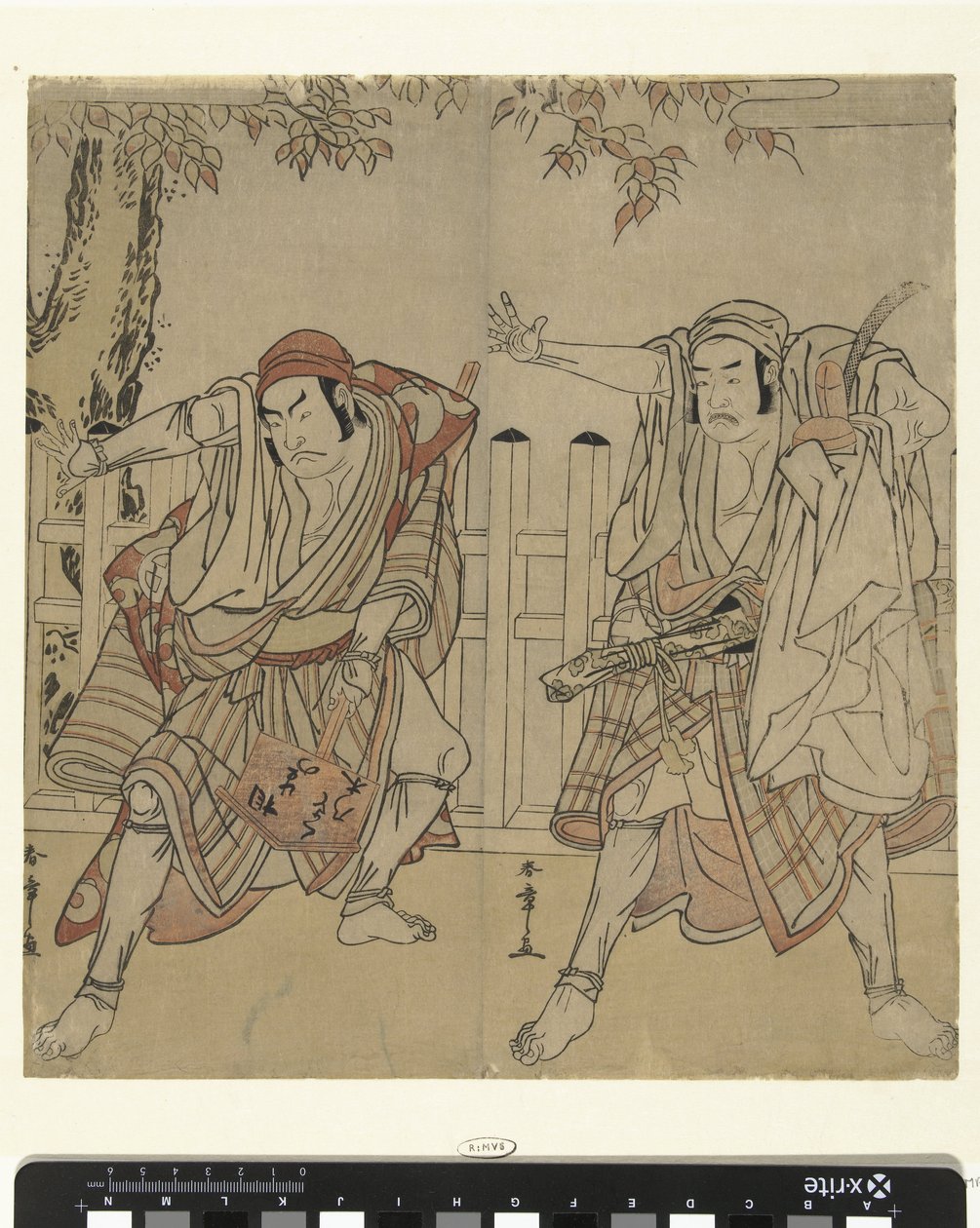 Actors Otani Hiroji III and Otani Tomoemon by Katsukawa Shunsho