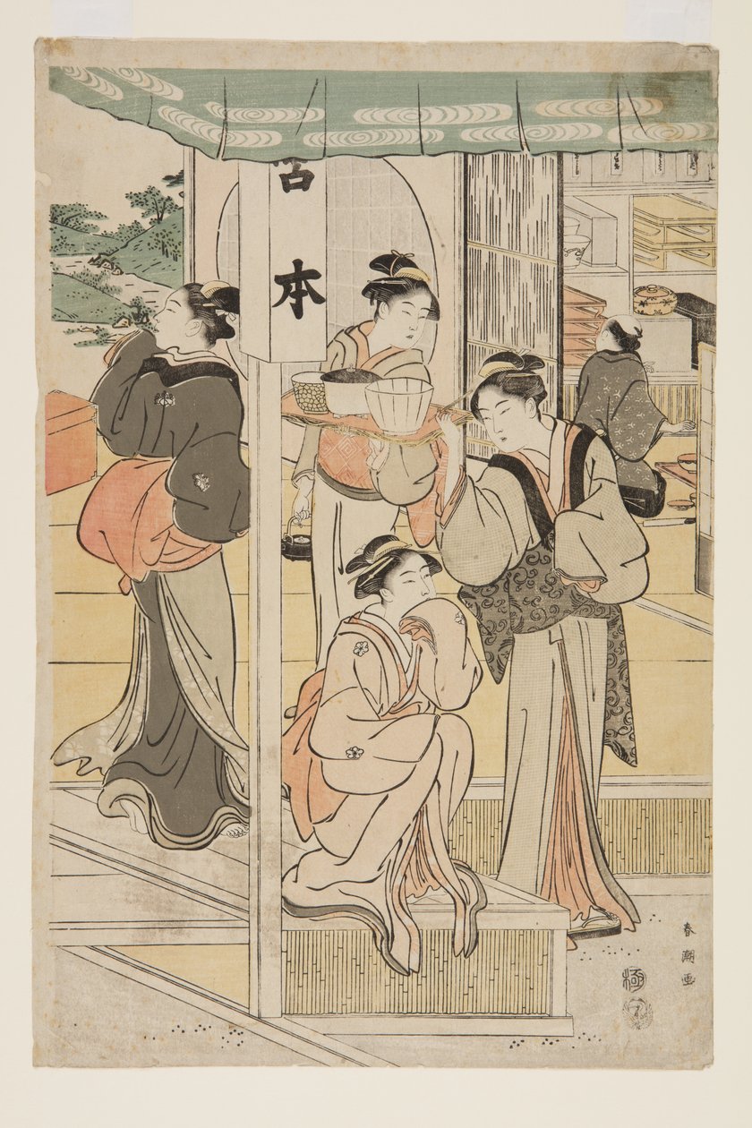 Preparations for a Party by Katsukawa Shunsho