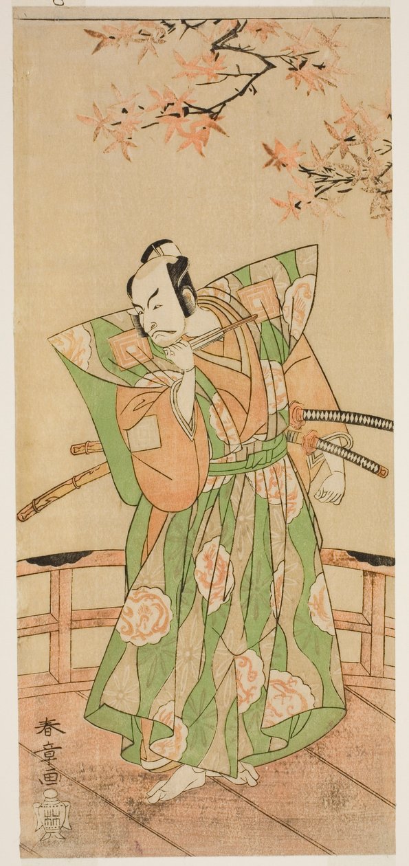 The Actor Ichikawa Danjuro V as Momonoi Wakasanosuke Yasuchika in the Play Kanadehon Chushingura, Performed at the Nakamura Theater in the Fifth Month, 1771 by Katsukawa Shunsho