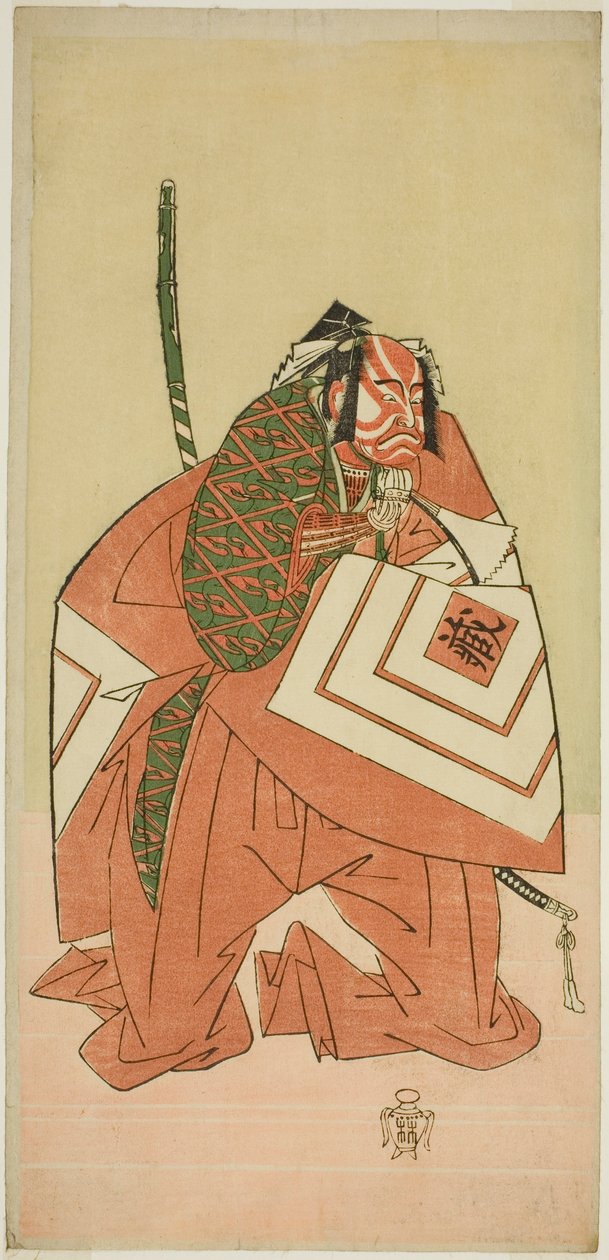 The Actor Ichikawa Danzo III as Sanada no Yoichi (?) in the Play Sanada no Yoichi Banjaku no Iezuto (?), Performed at the Morita Theater (?) in the Eleventh Month, 1767 (?) by Katsukawa Shunsho