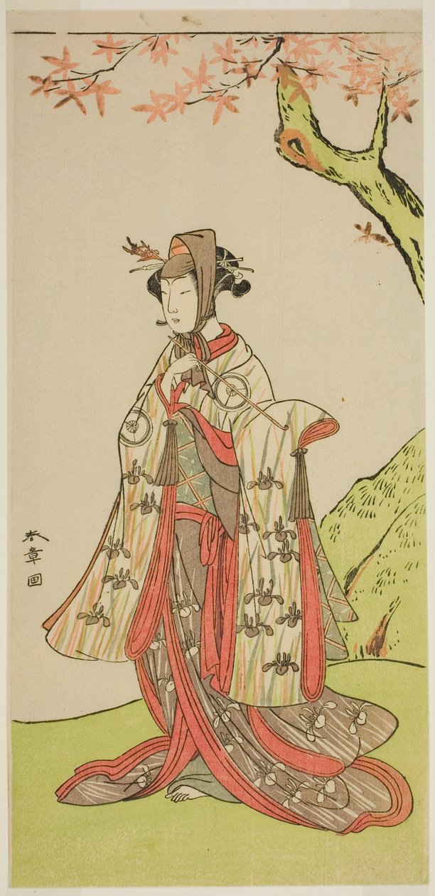 The Actor Iwai Hanshiro IV as Princess Sakura in the Play Wada Sakamori Eiga Kagami, Performed at the Nakamura Theater in the Third Month, 1773 by Katsukawa Shunsho