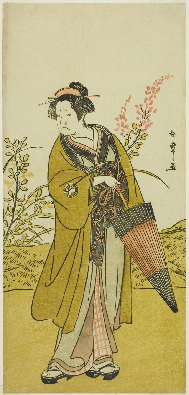 The Actor Otani Tomoemon I as Otsuma in the Play Kabuki no Hana Bandai Soga, Performed at the Ichimura Theater in the Fourth Month, 1781 by Katsukawa Shunsho