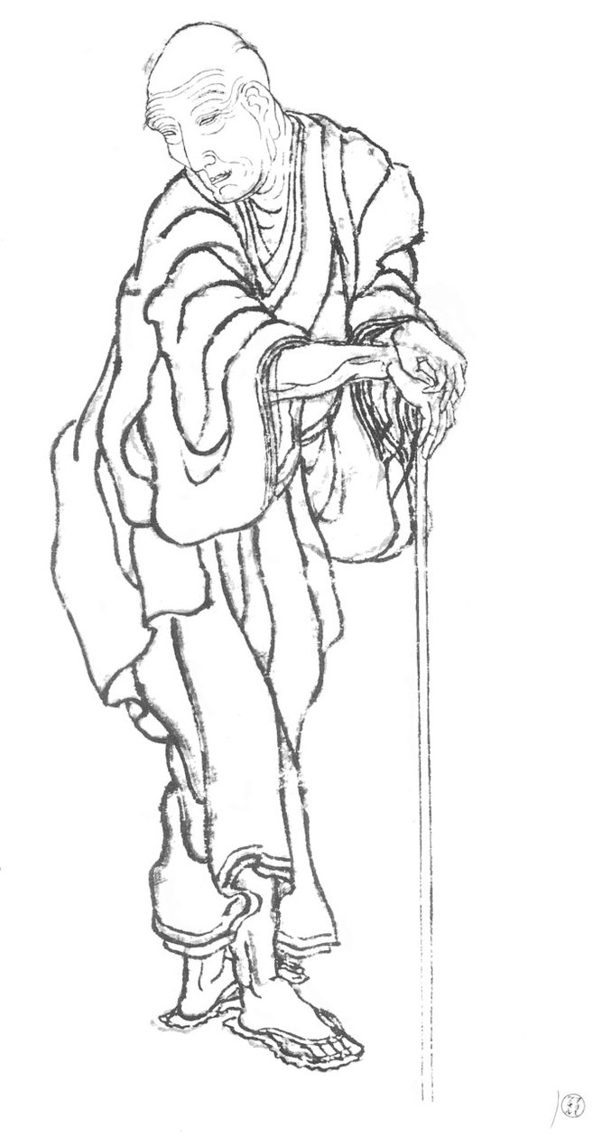 Portrait of Hokusai by Katsushika Hokusai
